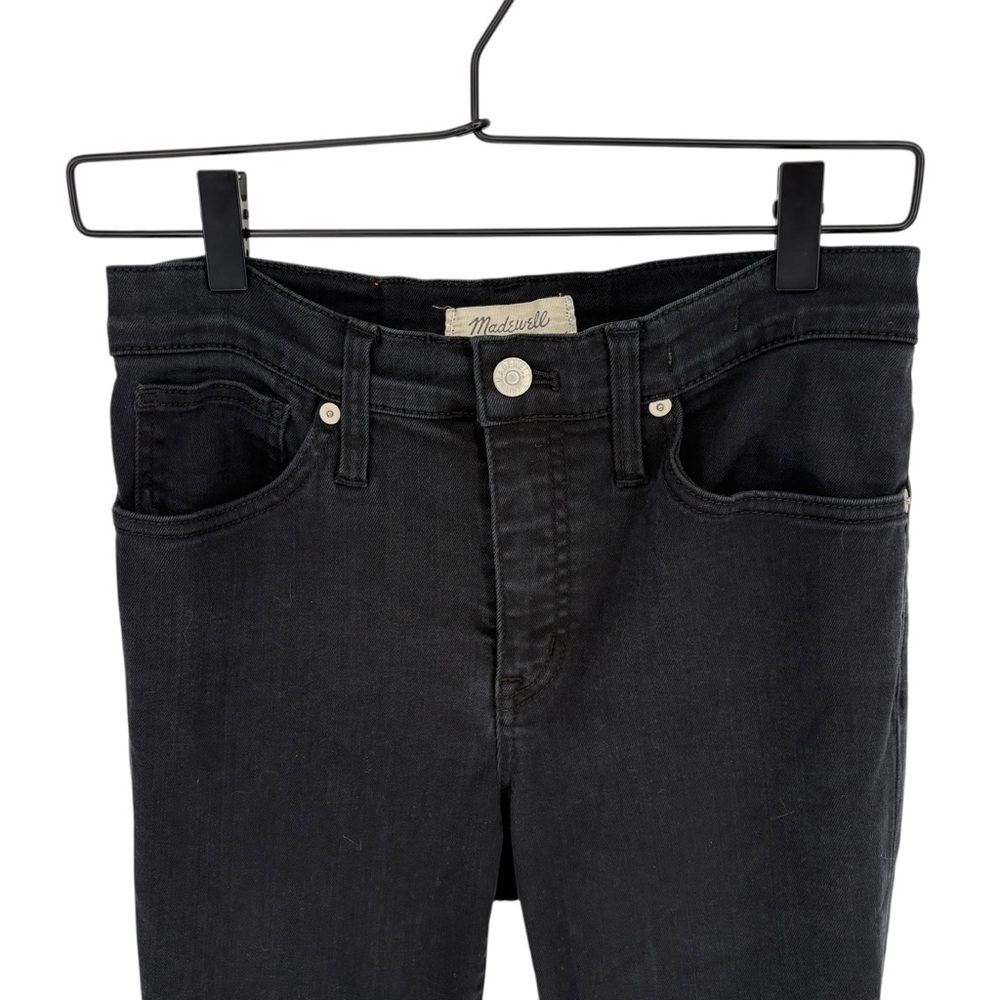 Madewell Women's 9” High-Rise Black Skinny Jeans - Picture 4 of 11